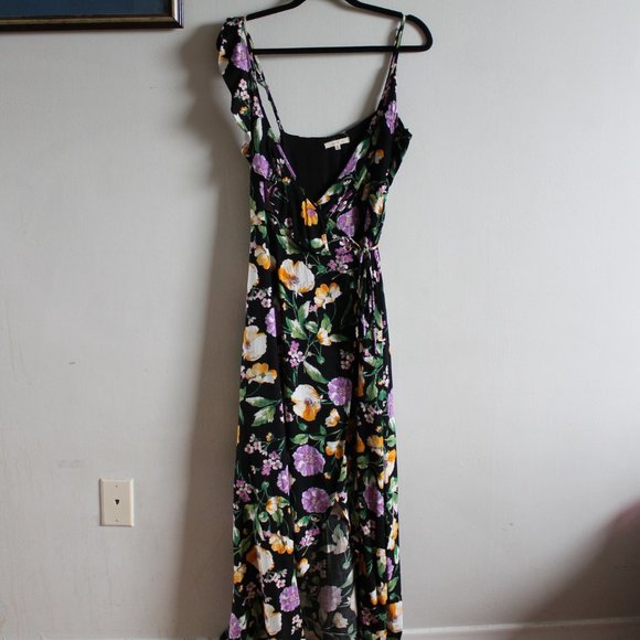 LE LIS Floral Wrap Maxi Dress / Medium NWOT - Picture 3 of 12